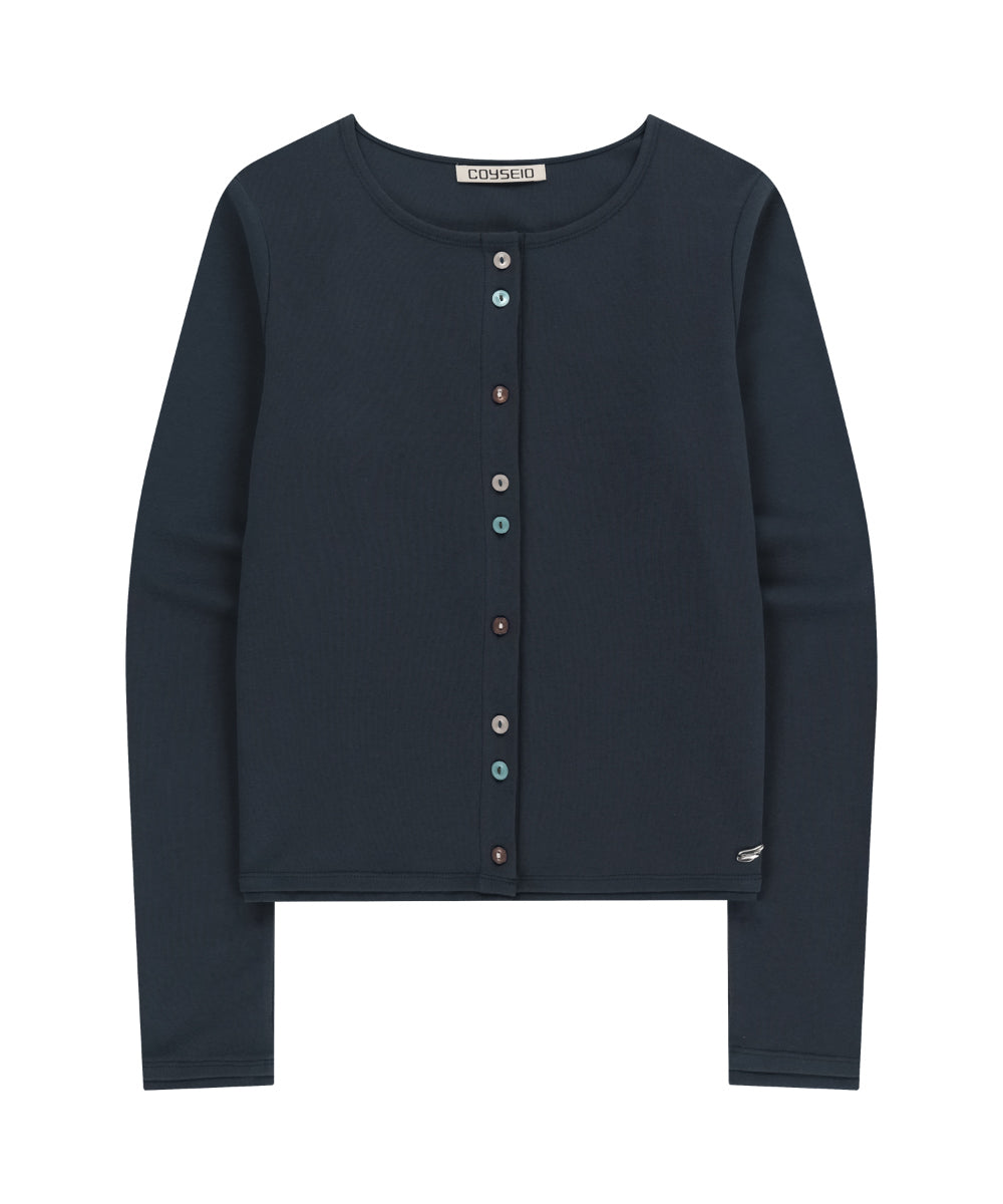 Coyseio - Raw Edge Cardigan (Navy) product image 9 | TRAB K-Fashion Australia