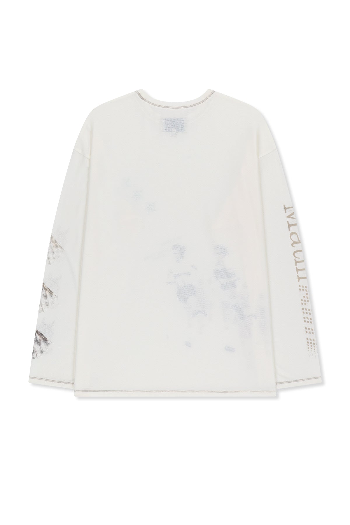 Matin Kim - Matin Pace Graffiti Covered Top (Ivory) product image 2 | TRAB K-Fashion Australia