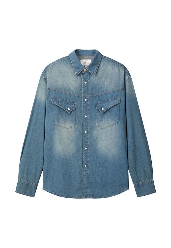 Art if acts - Western Denim Shirt_Japanese Fabric (Vintage Indigo) product image 5 | TRAB K-Fashion Australia