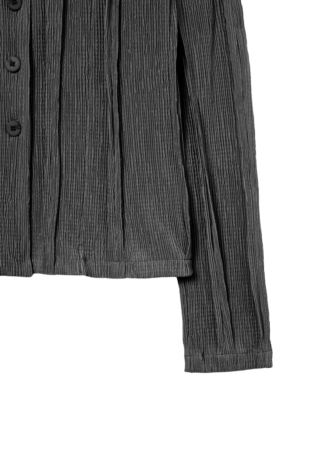 Deinet - Cut Out Pleats Shirt (Charcoal) product image 5 | TRAB K-Fashion Australia