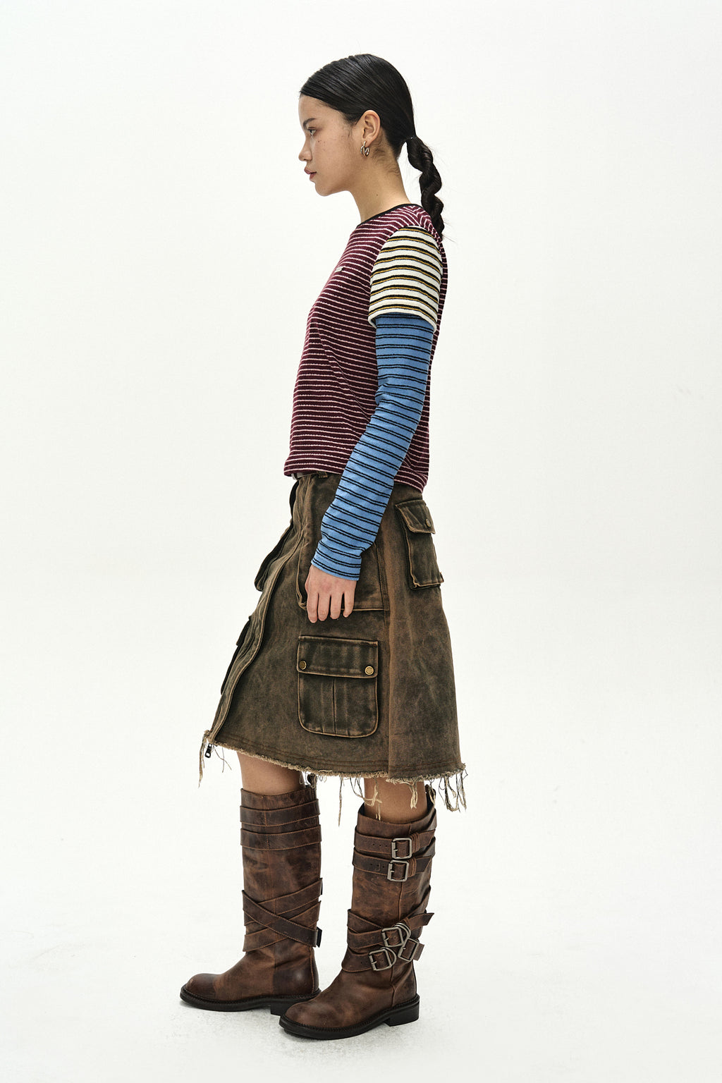 Andersson Bell - Terry Multi Stripe Ls T-Shirt (multi) (Multi) product image 2 | TRAB K-Fashion Australia