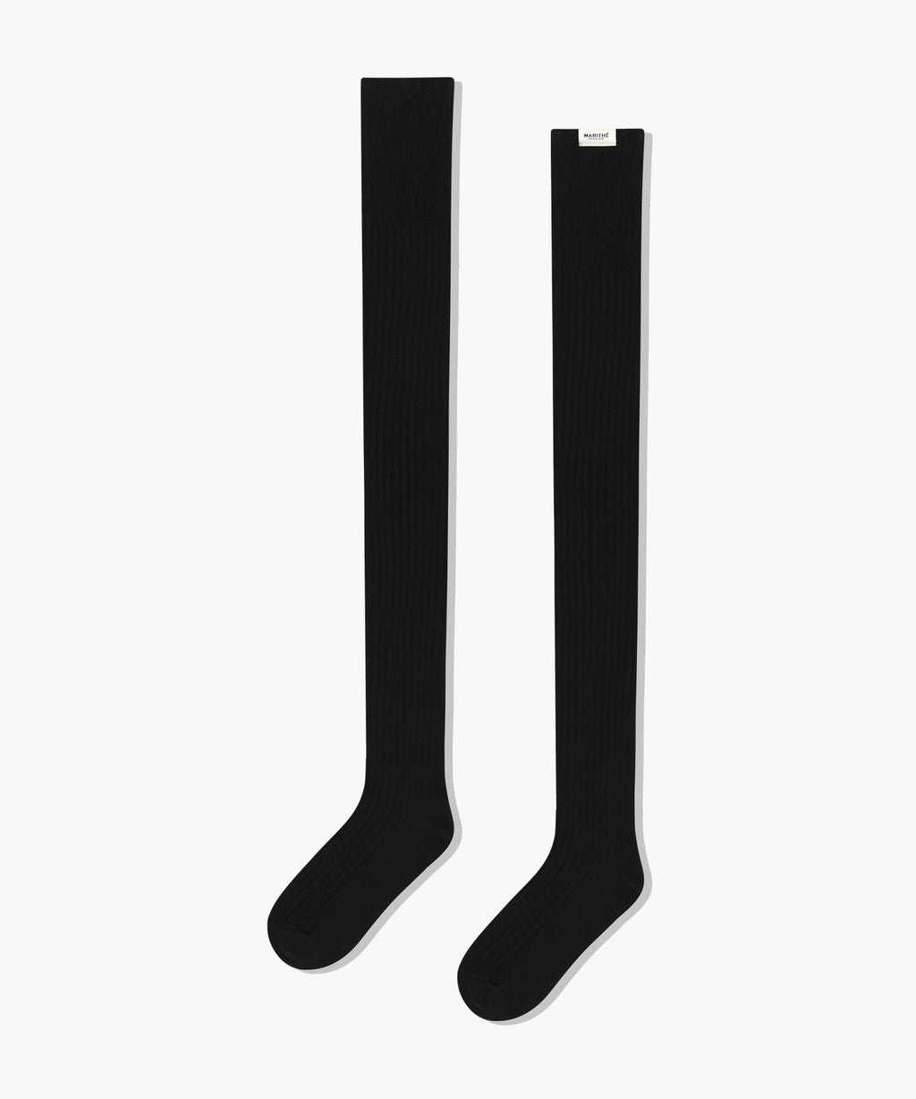 Marithe & Francois Girbaud - Over Knee Long Socks (Black) product image 6 | TRAB K-Fashion Australia