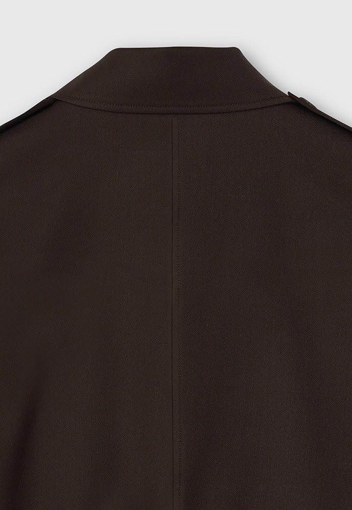 Tonywack - Wool Twill Epaulet Blouson (Brown) product image 12 | TRAB K-Fashion Australia