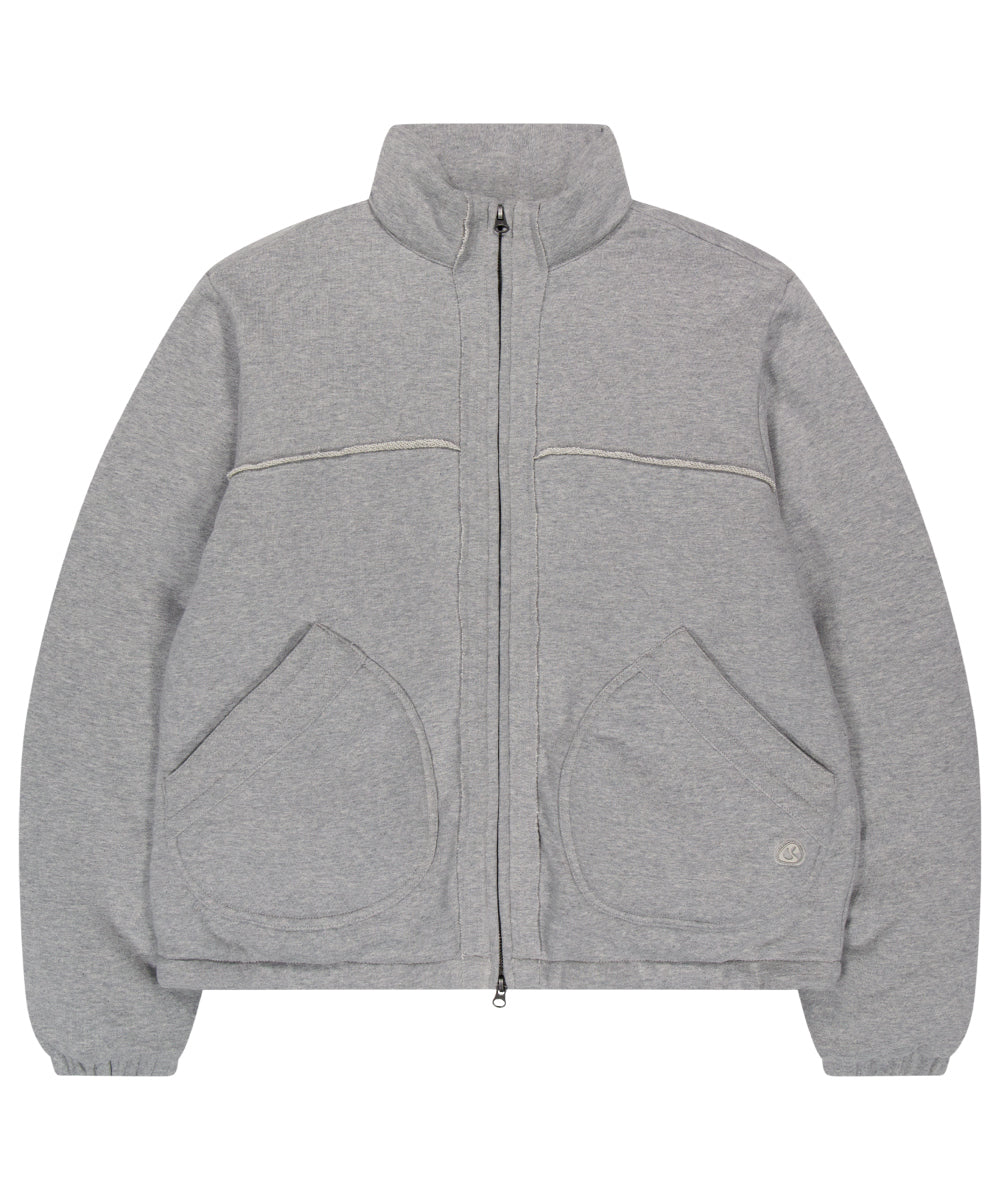 Coyseio - Cozy Sweat Down Jacket (Melange Grey) product image 12 | TRAB K-Fashion Australia