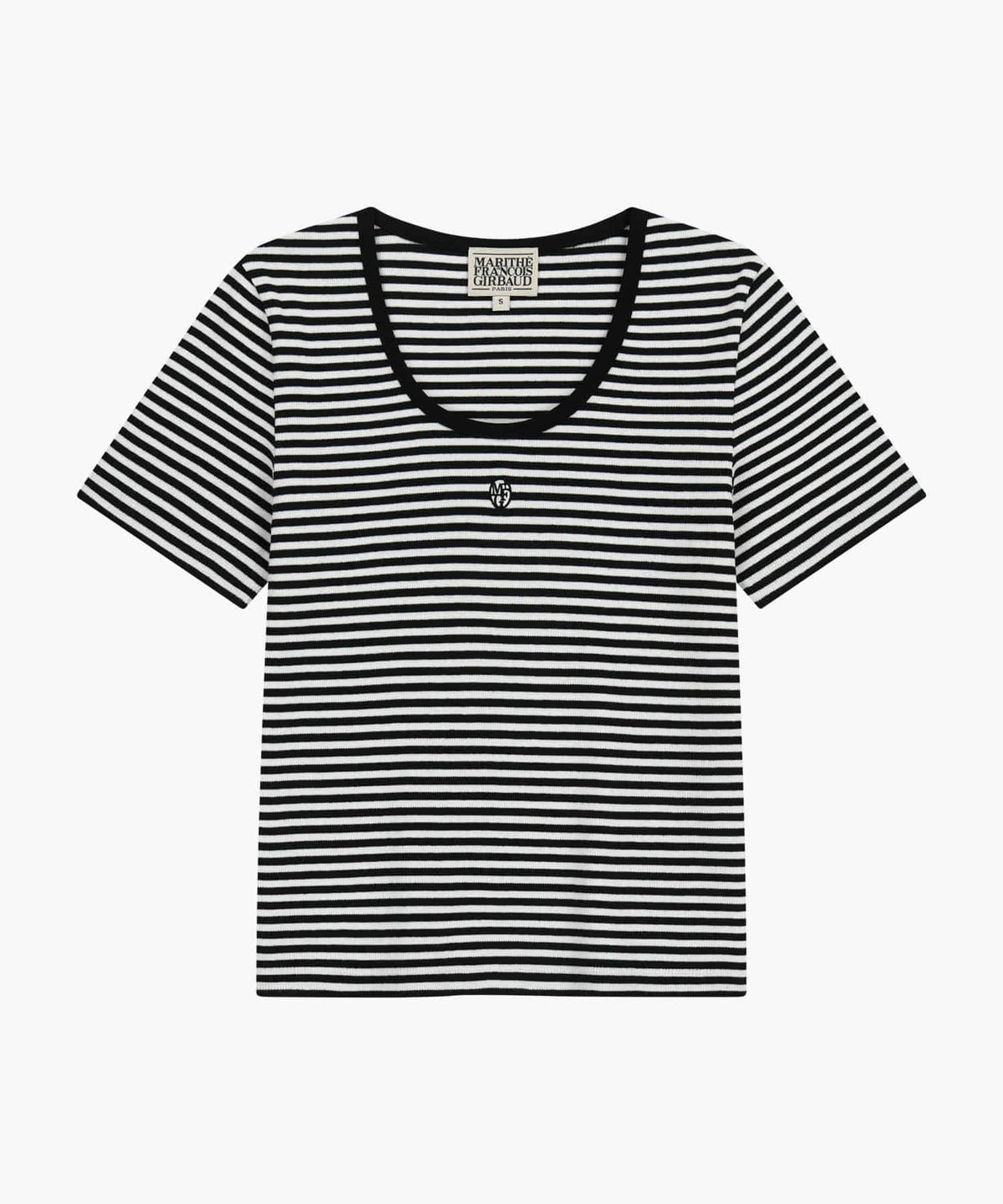 Marithe & Francois Girbaud - Deep Neck Ringer Tee (Black) product image 6 | TRAB K-Fashion Australia