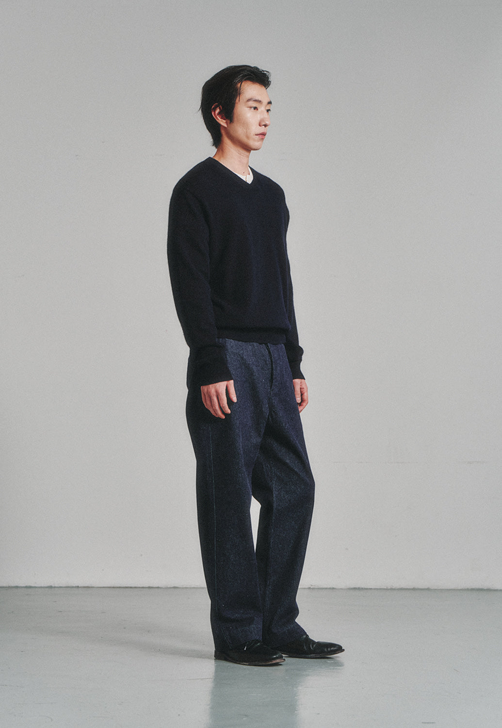 Art if acts - One Washed Nep Denim Pants (Indigo) product image 3 | TRAB K-Fashion Australia