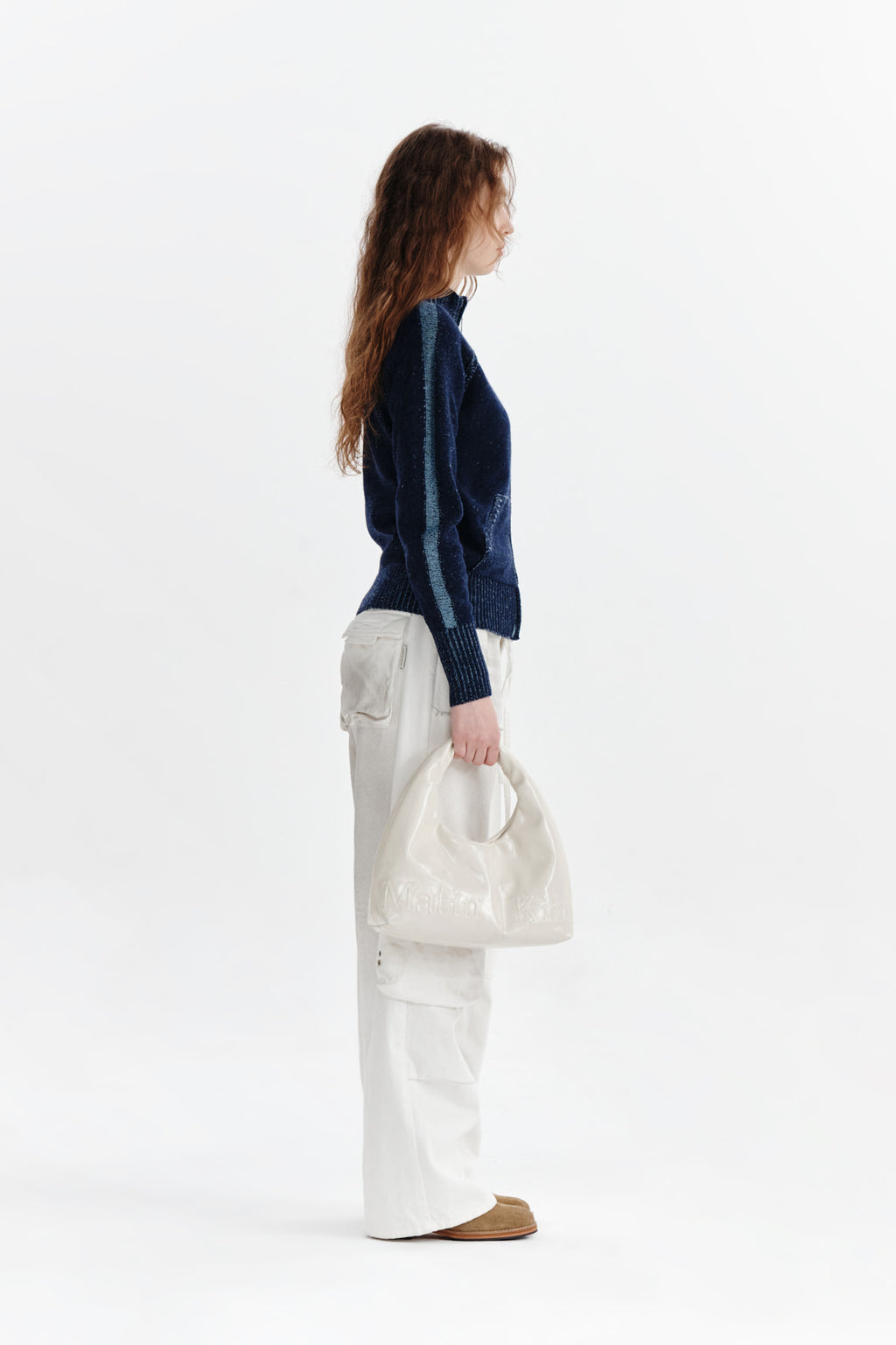 Matin Kim - Dirty Washed Heavy Cargo Pants (White) product image 6 | TRAB K-Fashion Australia