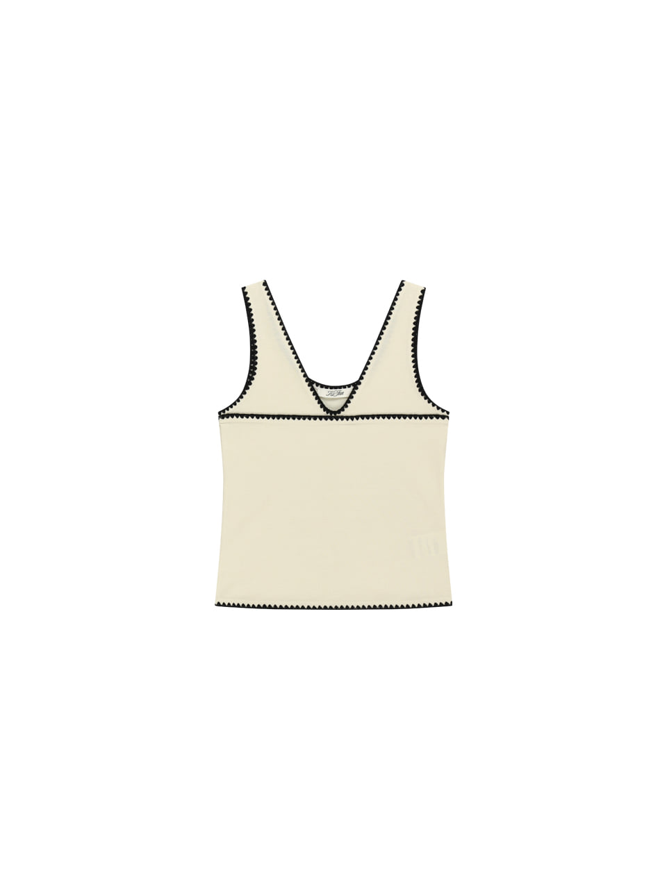 Kijun - [Ships 29 June] Scallop Stitch Sleeveless (Ivory) product image 6 | TRAB K-Fashion Australia