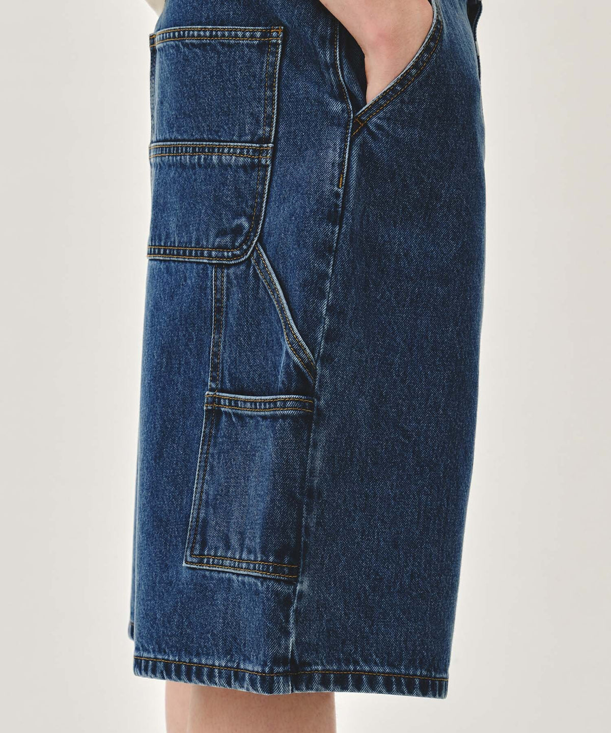 Marithe & Francois Girbaud - Bermuda Carpenter Denim Shorts (Blue) product image 2 | TRAB K-Fashion Australia