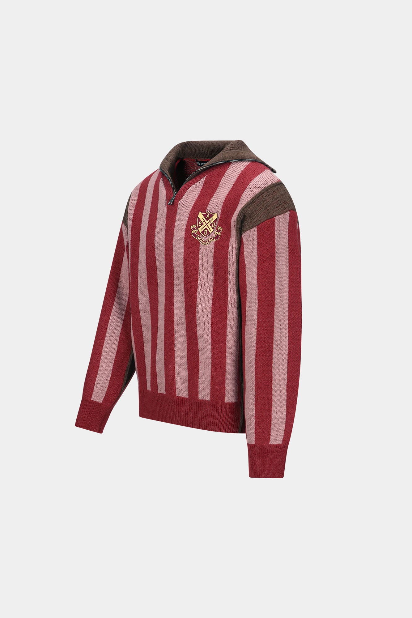 Andersson Bell - Adsb Half Zip-Up Emblem Sweater (Red) product image 7 | TRAB K-Fashion Australia