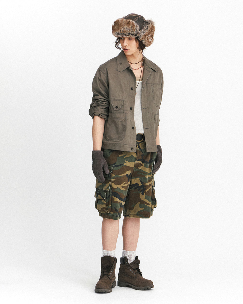 Eastlogue - Cameraman Shorts (Camo) product image 1 | TRAB K-Fashion Australia