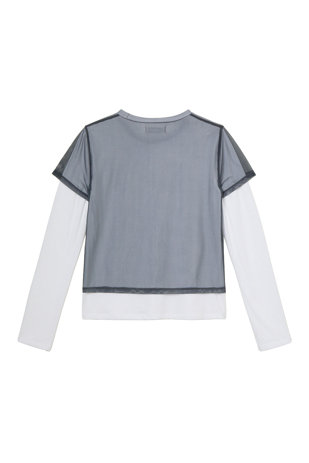 Deinet - See-Through Layered Long Sleeve (Grey) product image 2 | TRAB K-Fashion Australia