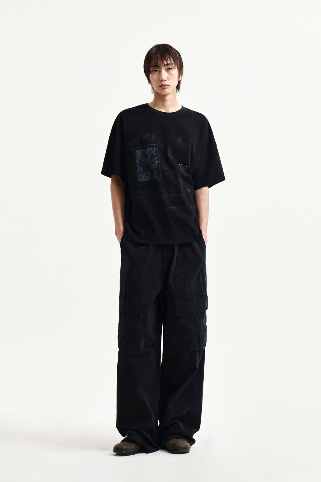 Matin Kim - Graffiti Artwork Top (Black) product image 13 | TRAB K-Fashion Australia