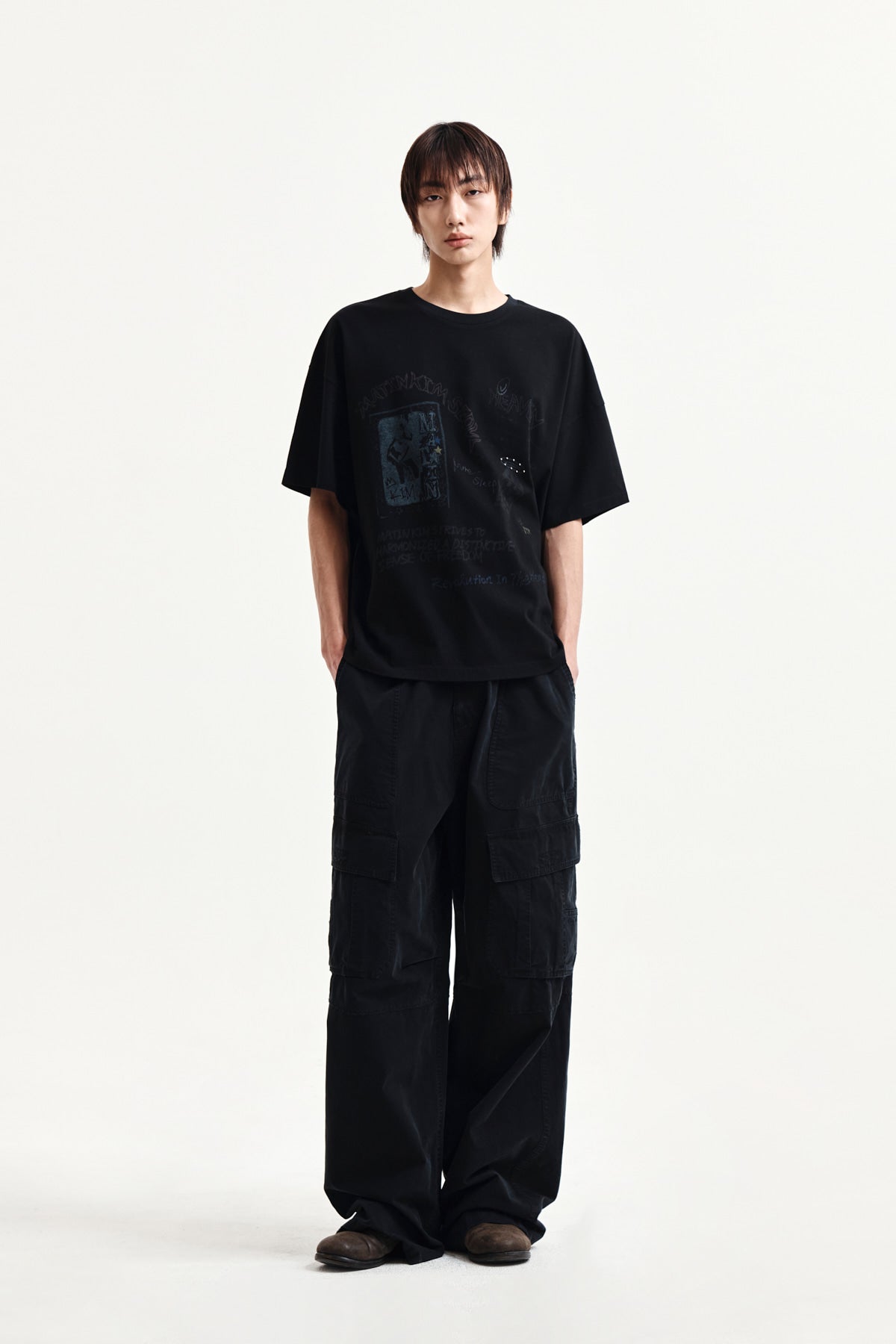 Matin Kim - Graffiti Artwork Top (Black) product image 13 | TRAB K-Fashion Australia