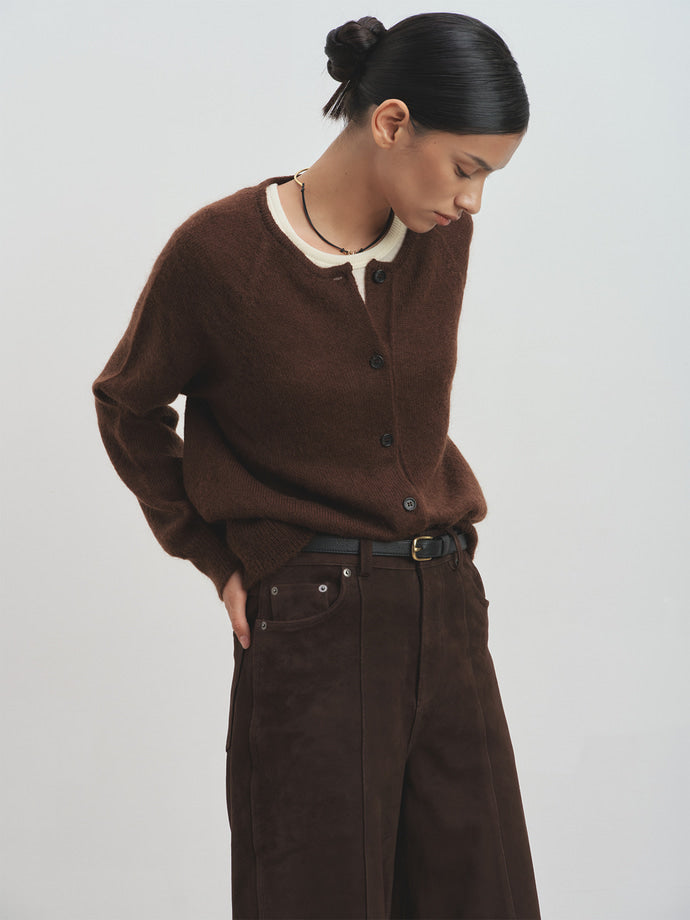 Tonywack - Mohair Raglan Cardigan (Brown) product image 5 | TRAB K-Fashion Australia