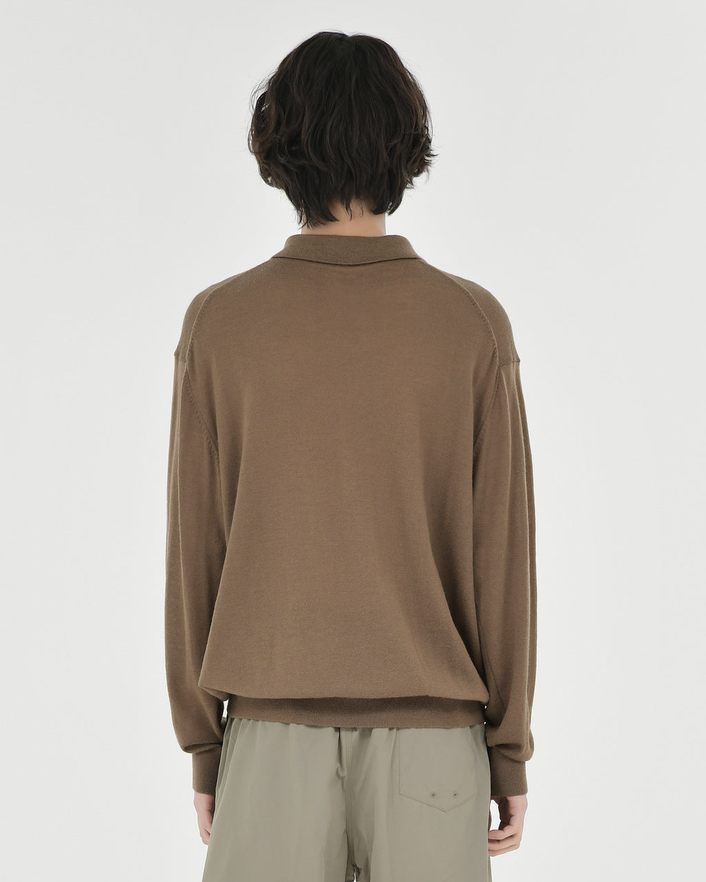 Brownyard - Knit Pique Shirt (Brown) product image 2 | TRAB K-Fashion Australia