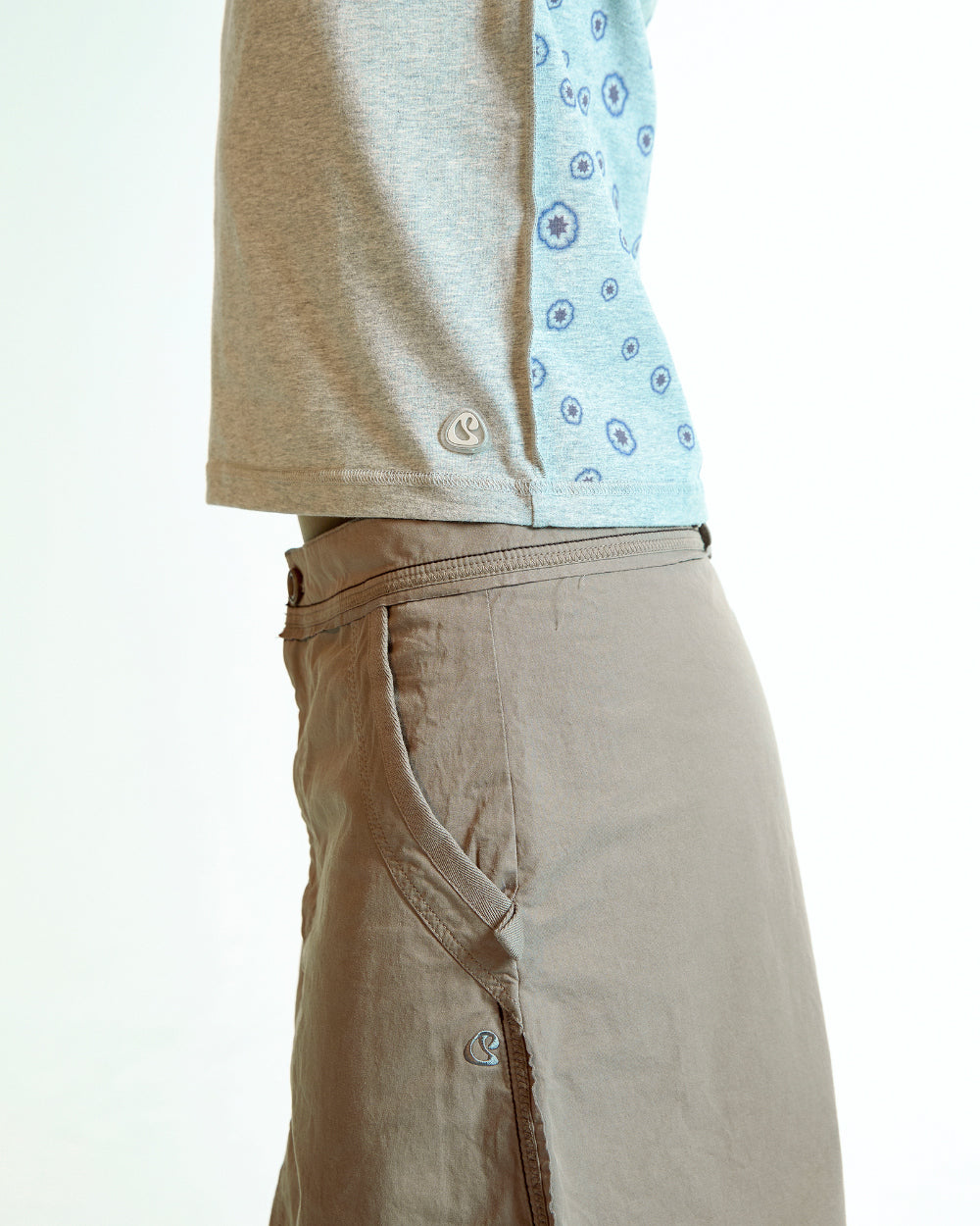 Coyseio - Dudu Reverse T-Shirt (Melange Grey) product image 7 | TRAB K-Fashion Australia