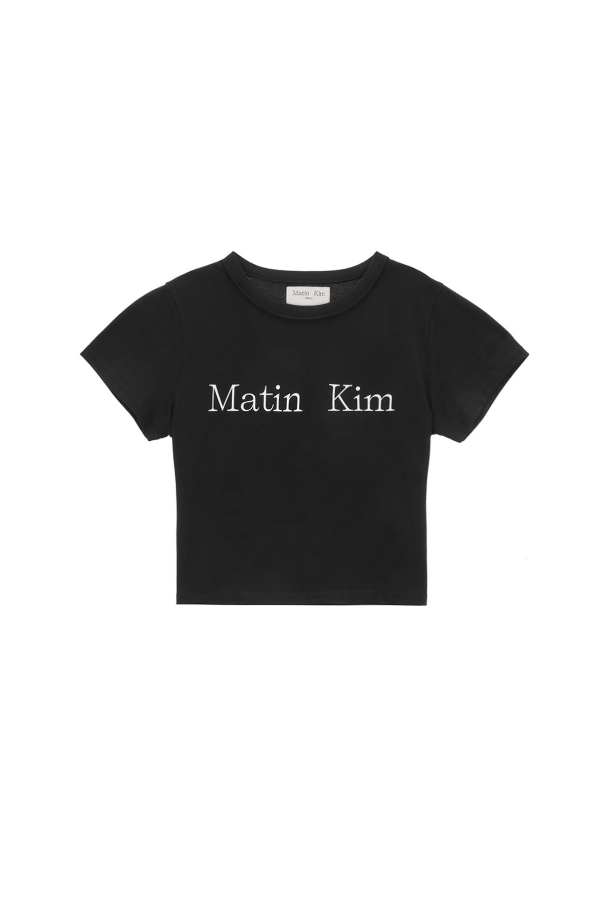 Matin Kim - Logo Crop Top (White) product image 13 | TRAB K-Fashion Australia