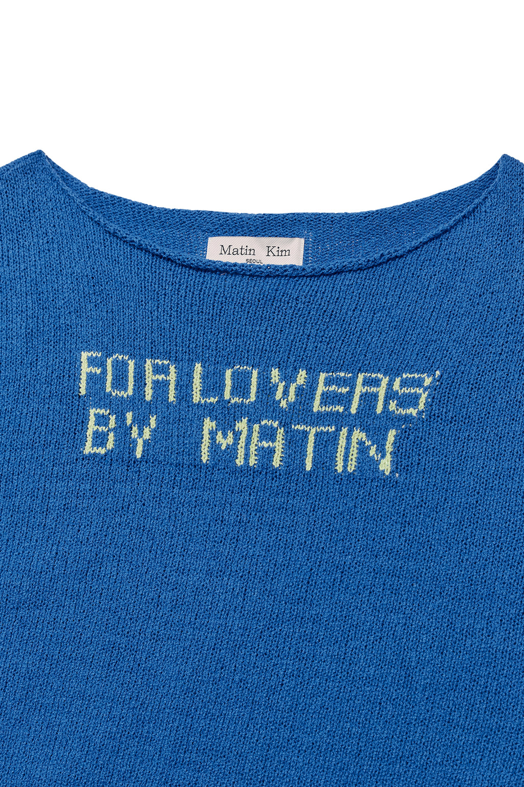 Matin Kim - For Lovers Punching Point Pullover (Light Blue) product image 3 | TRAB K-Fashion Australia