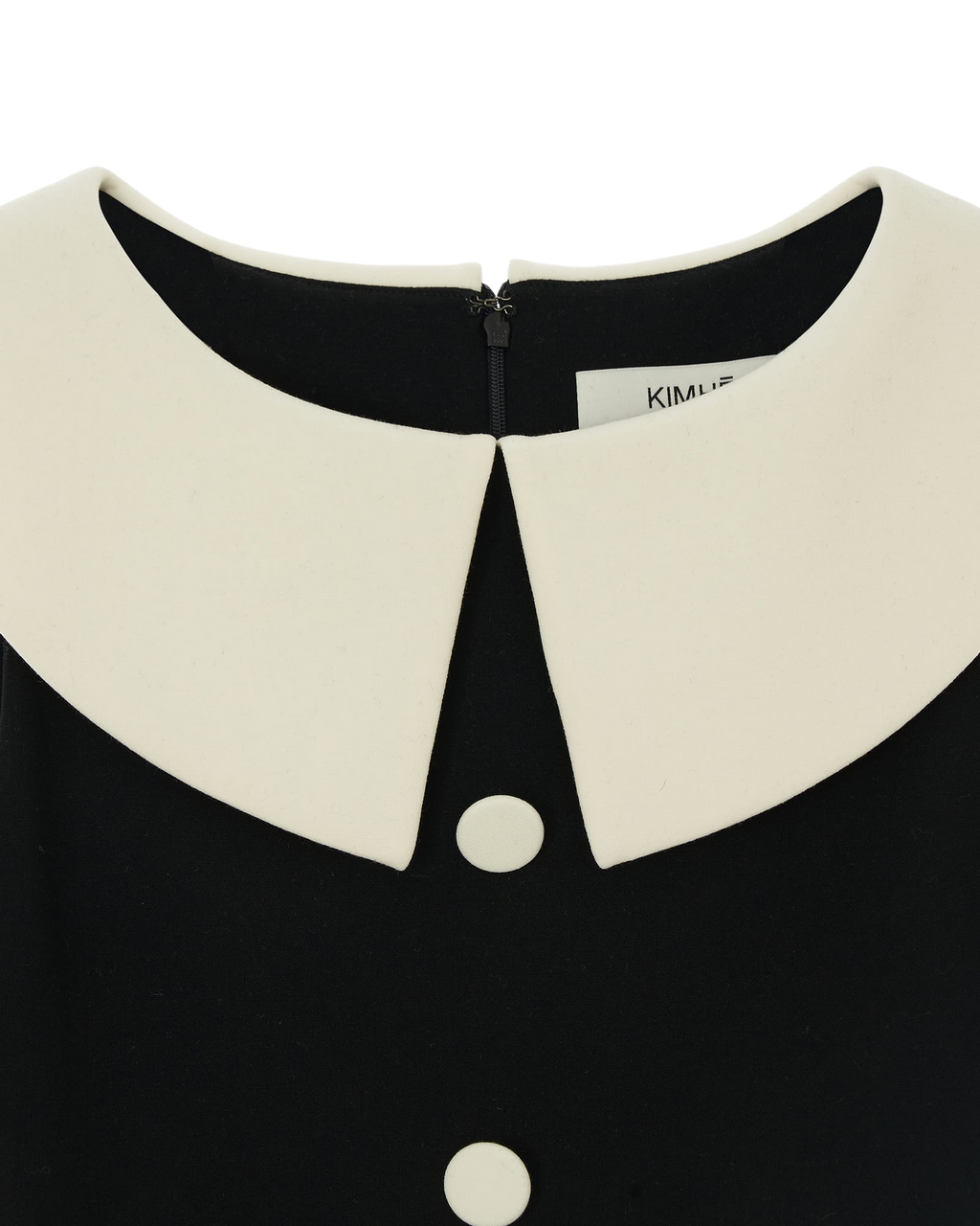 Kimhe Kim - Bi-Color Midi Dress (Black/Ivory) product image 9 | TRAB K-Fashion Australia