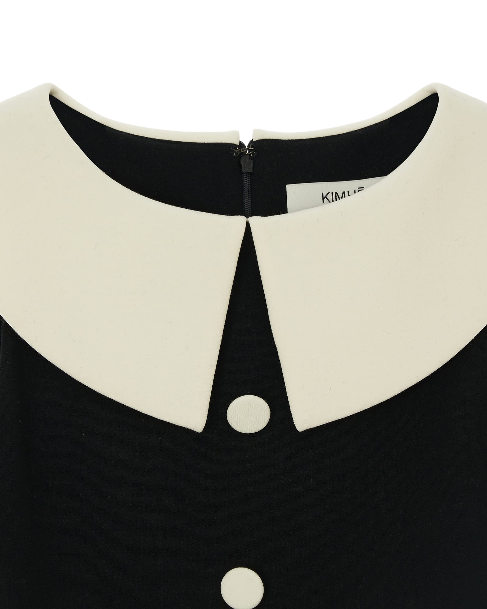 Kimhe Kim - Bi-Color Midi Dress (Black/Ivory) product image 9 | TRAB K-Fashion Australia