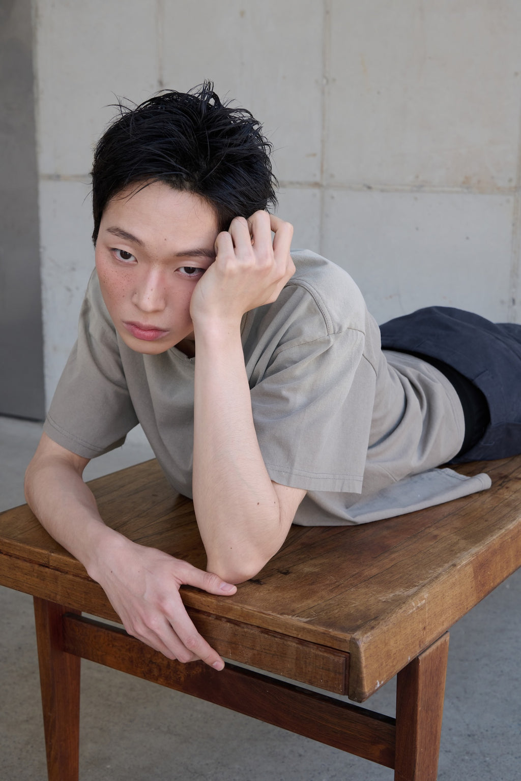 STU - Usa Flag T-shirt (Beige) product image 10 | TRAB K-Fashion Australia