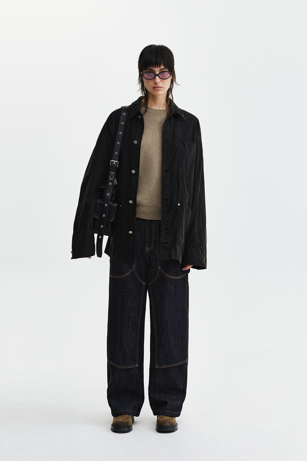 Matin Kim - Vintage Waxed Work Jacket (Black) product image 10 | TRAB K-Fashion Australia