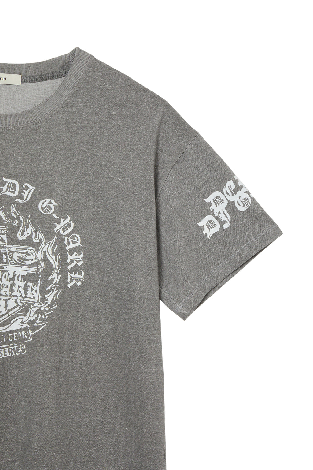 Deinet - Dj Graphic Oversized T-Shirt (Charcoal) product image 4 | TRAB K-Fashion Australia