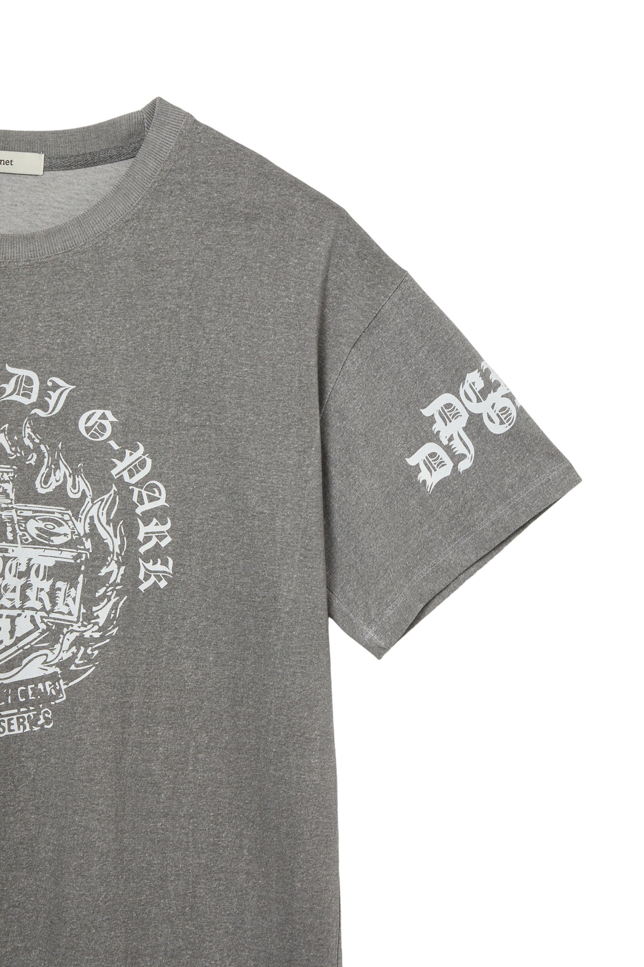 Deinet - Dj Graphic Oversized T-Shirt (Charcoal) product image 4 | TRAB K-Fashion Australia