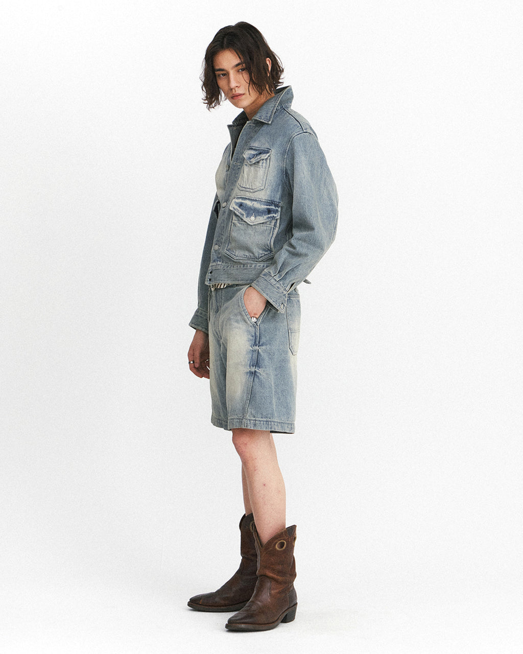 Eastlogue - Trapper Jacket (Light Indigo) product image 4 | TRAB K-Fashion Australia
