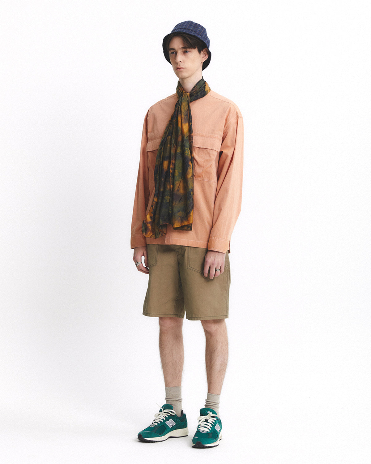 Eastlogue - Band Collar Field Shirts (Salmon) product image 4 | TRAB K-Fashion Australia