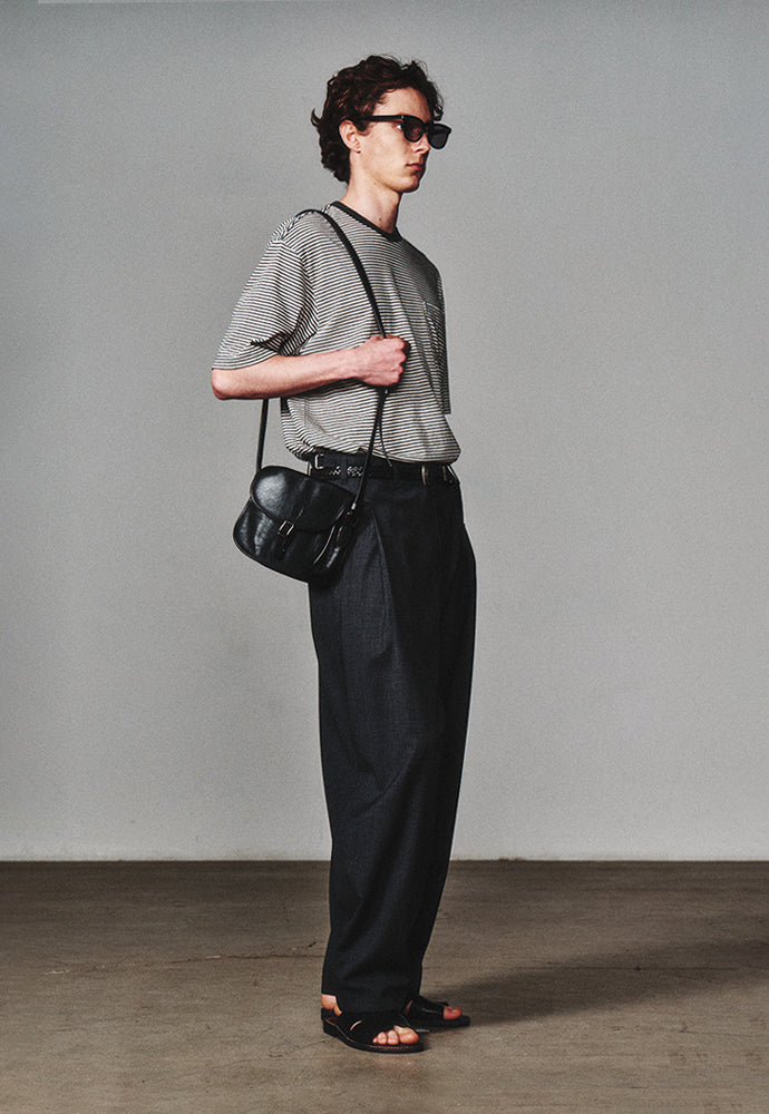 Art if acts - Washed Stripe Pocket S/S Tee (Charcoal) product image 3 | TRAB K-Fashion Australia