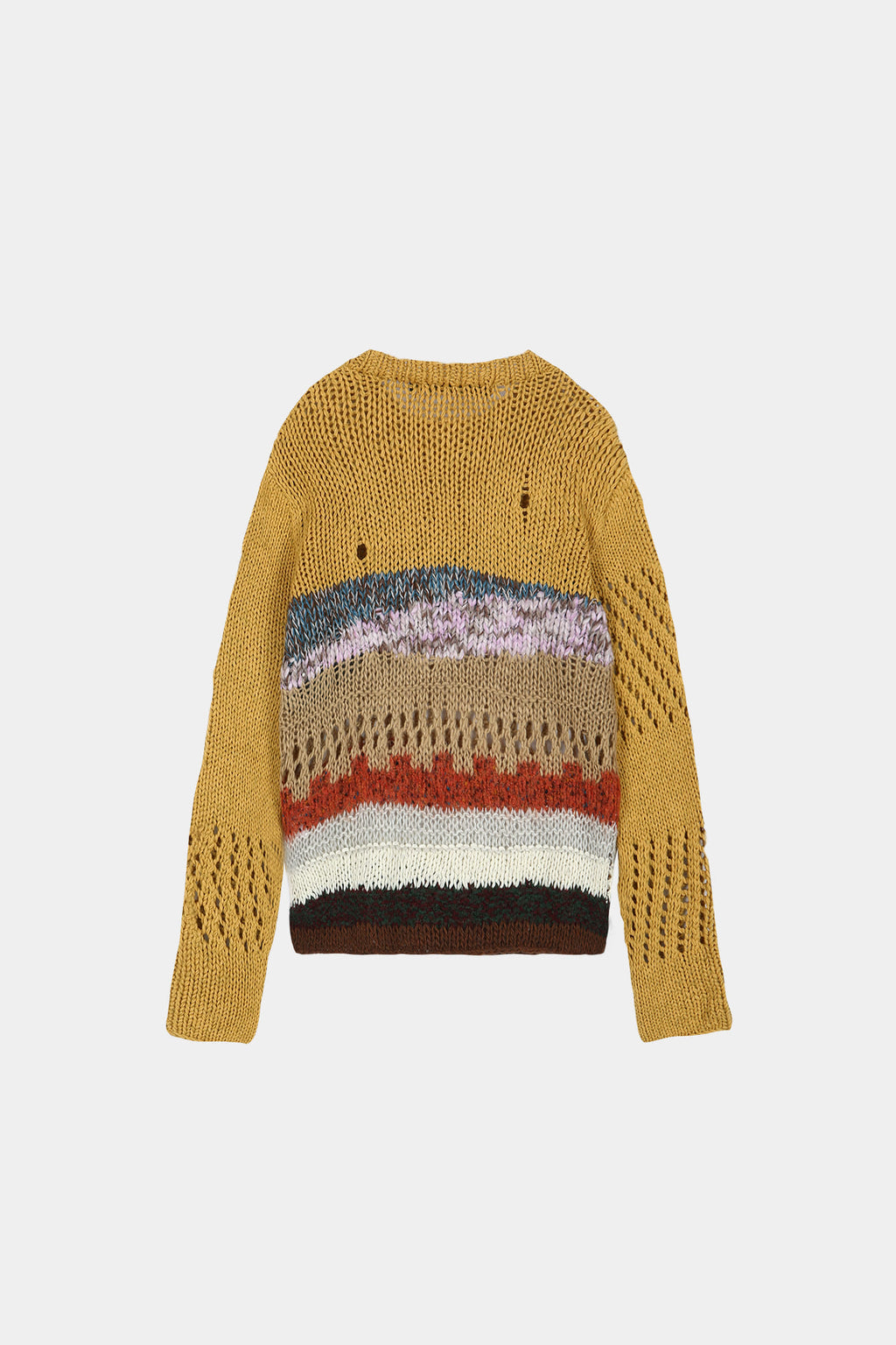 Andersson Bell - Yellow Hand-Crocheted Crew-Neck Sweater (Yellow) product image 9 | TRAB K-Fashion Australia
