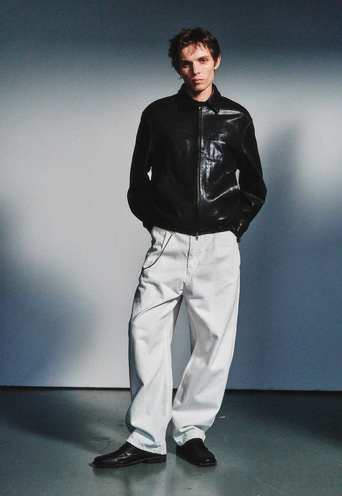 Art if acts - Vegetable Leather Swing Jacket (Black) product image 4 | TRAB K-Fashion Australia