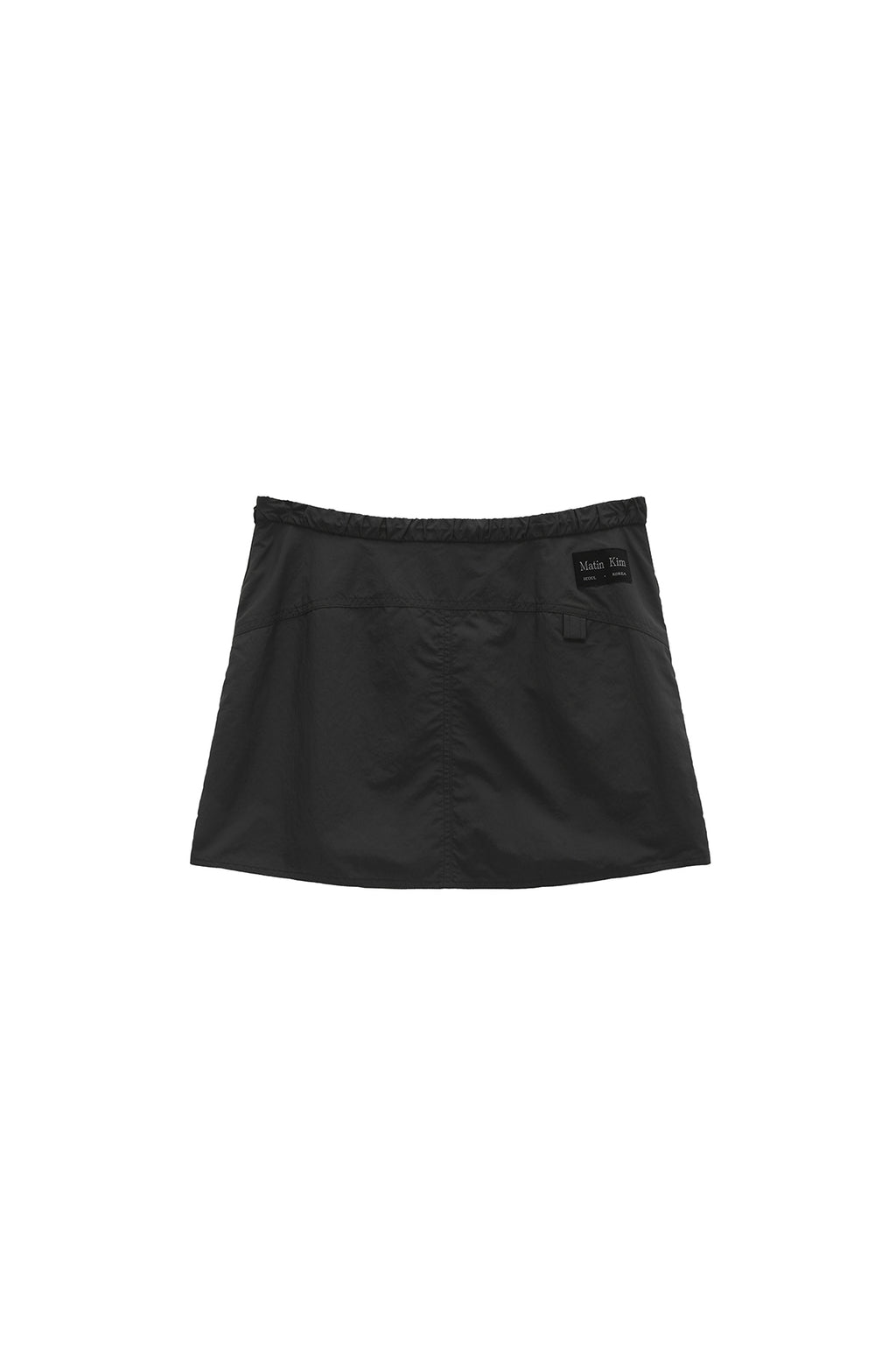 Matin Kim - Double Zipper Point Banding Mini Skirt (Charcoal) product image 2 | TRAB K-Fashion Australia