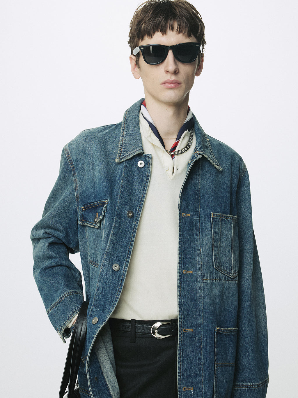 Tonywack - Garment Washed Denim Chore Jacket (Washed Blue) product image 8 | TRAB K-Fashion Australia