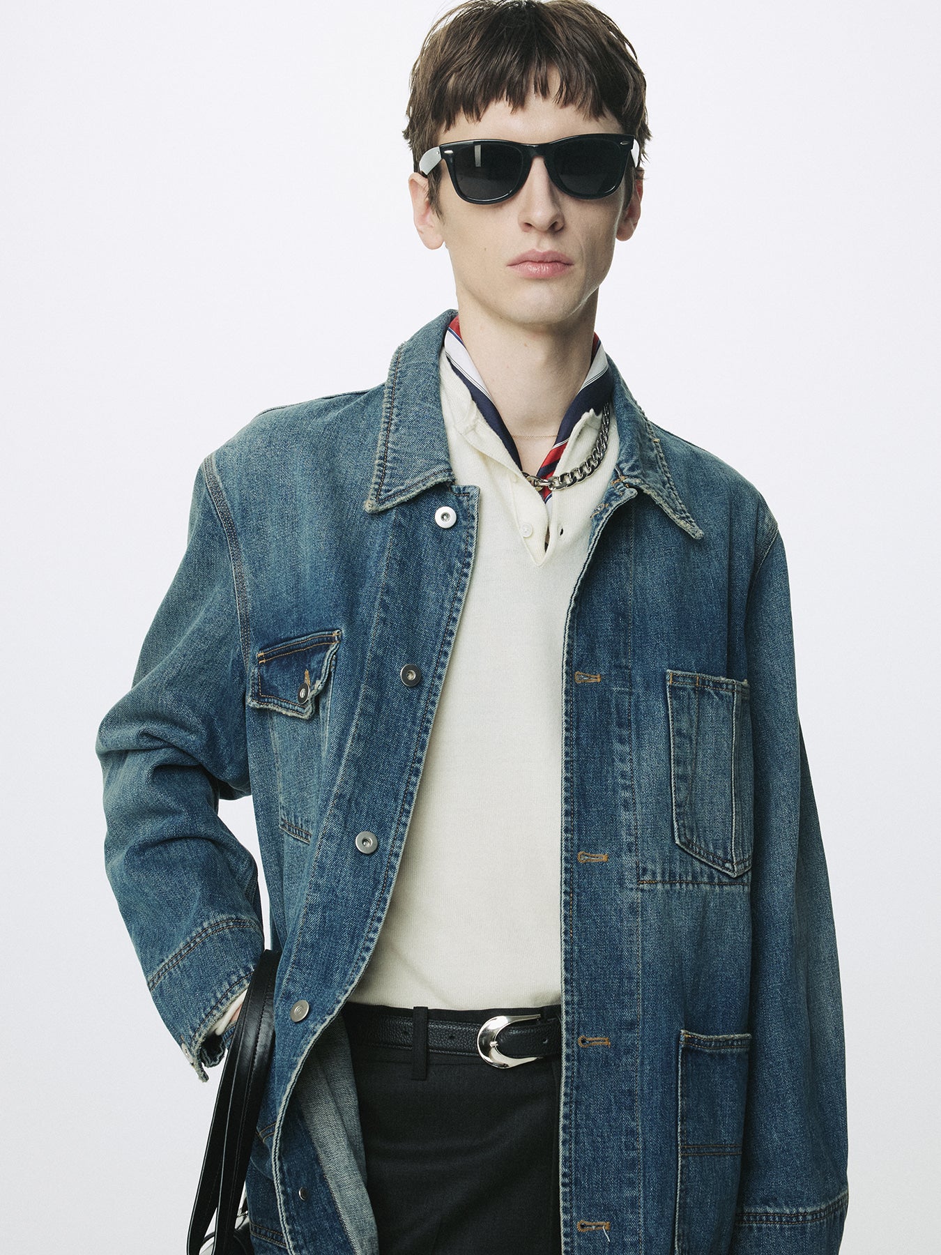 Tonywack - Garment Washed Denim Chore Jacket (Washed Blue) product image 8 | TRAB K-Fashion Australia