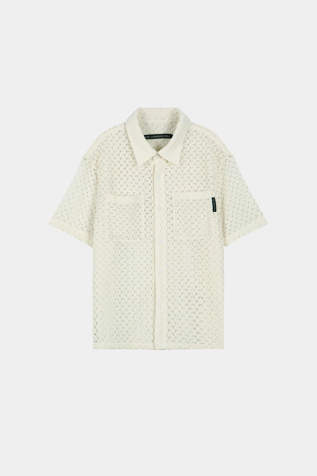 Andersson Bell - Tres Sheer Knitted Shirt (Ecru) product image 7 | TRAB K-Fashion Australia