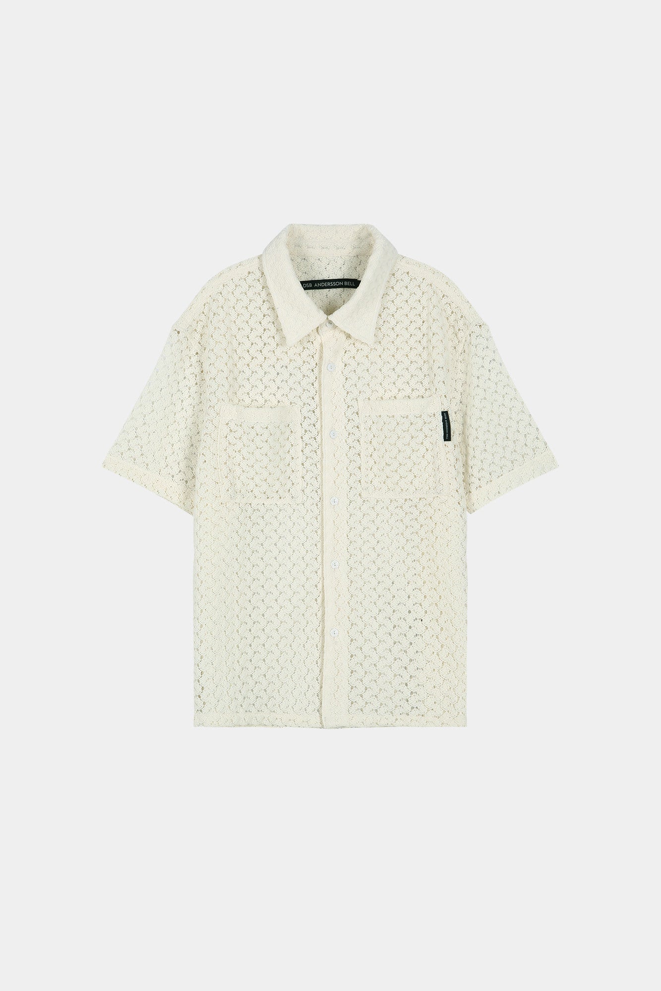 Andersson Bell - Tres Sheer Knitted Shirt (Ecru) product image 7 | TRAB K-Fashion Australia