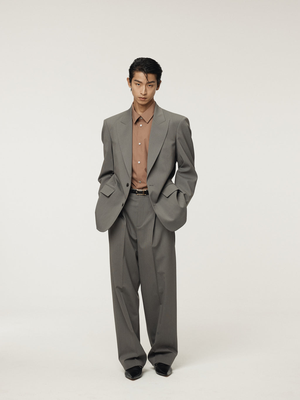 Recto - Powdery Cotton Classic Shirt (Rust Pink) product image 2 | TRAB K-Fashion Australia