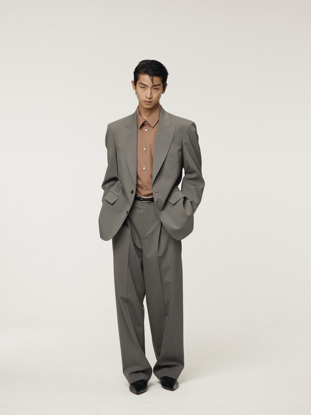 Recto - Powdery Cotton Classic Shirt (Rust Pink) product image 2 | TRAB K-Fashion Australia