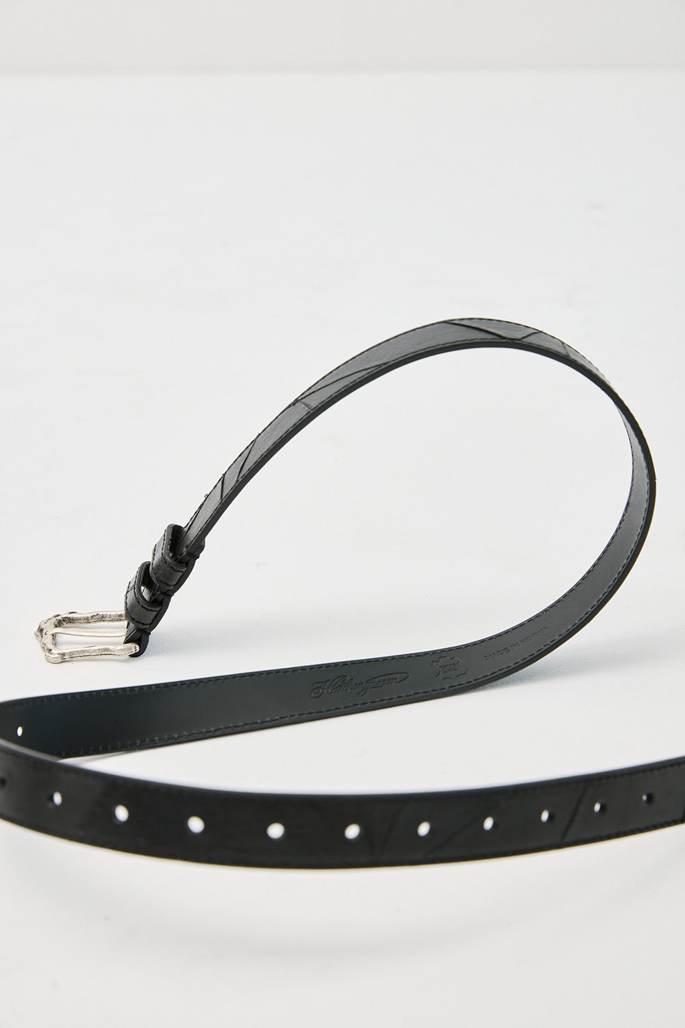 Hatchingroom - Rock Buckle Belt Slash (Black) product image 3 | TRAB K-Fashion Australia