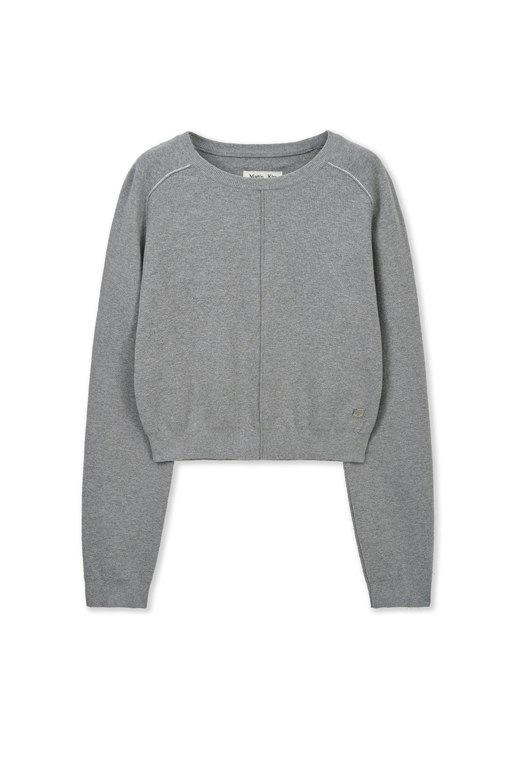 Matin Kim - Raglan Sleeve Knit Pullover (Grey) product image 1 | TRAB K-Fashion Australia