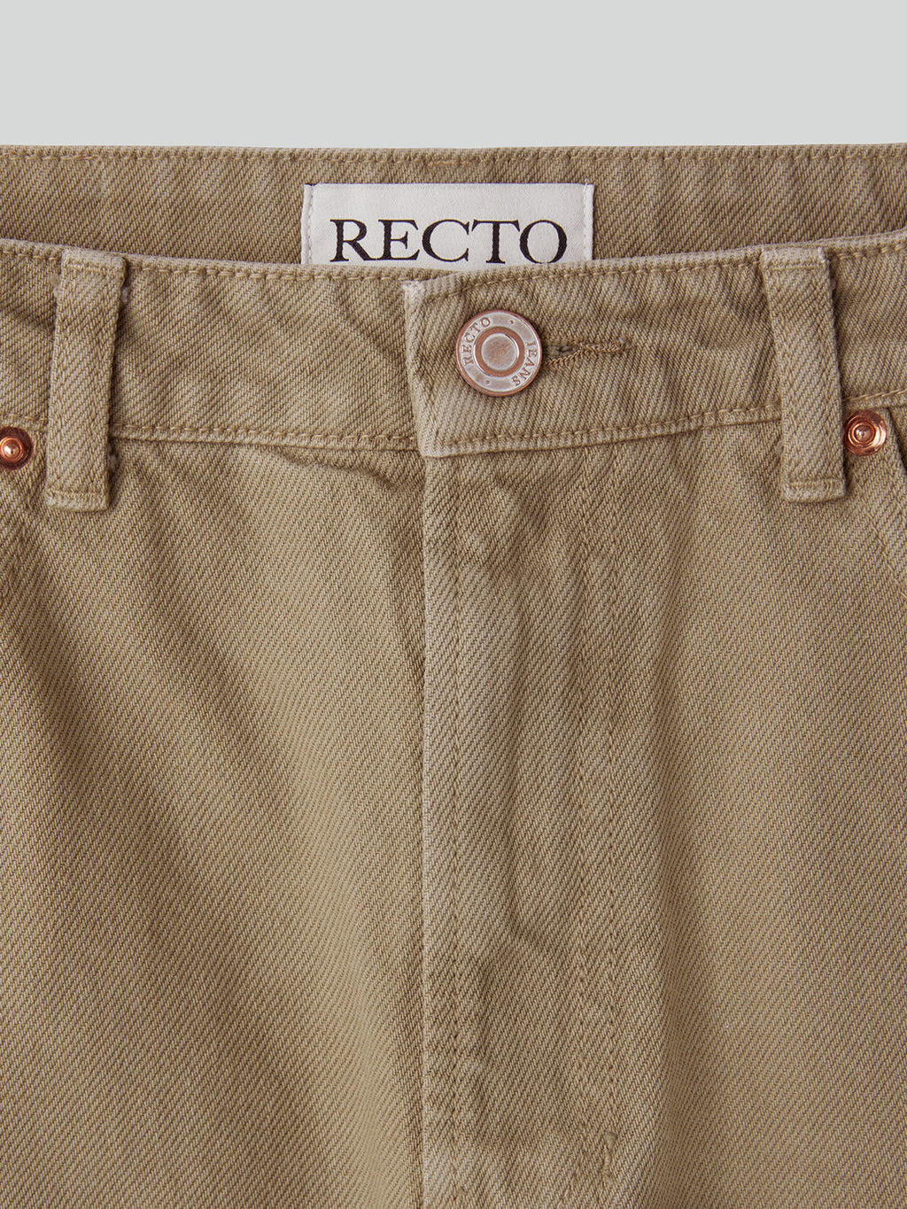 Recto - Washed Curved Denim (Beige Khaki) product image 7 | TRAB K-Fashion Australia