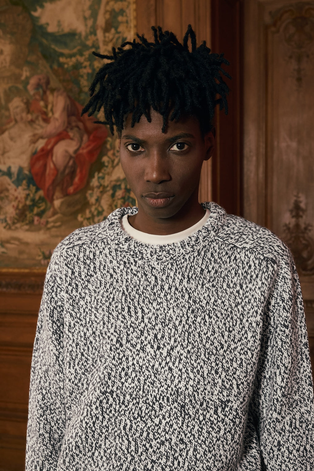 STU - Heather Round Neck Knit (OC) product image 4 | TRAB K-Fashion Australia