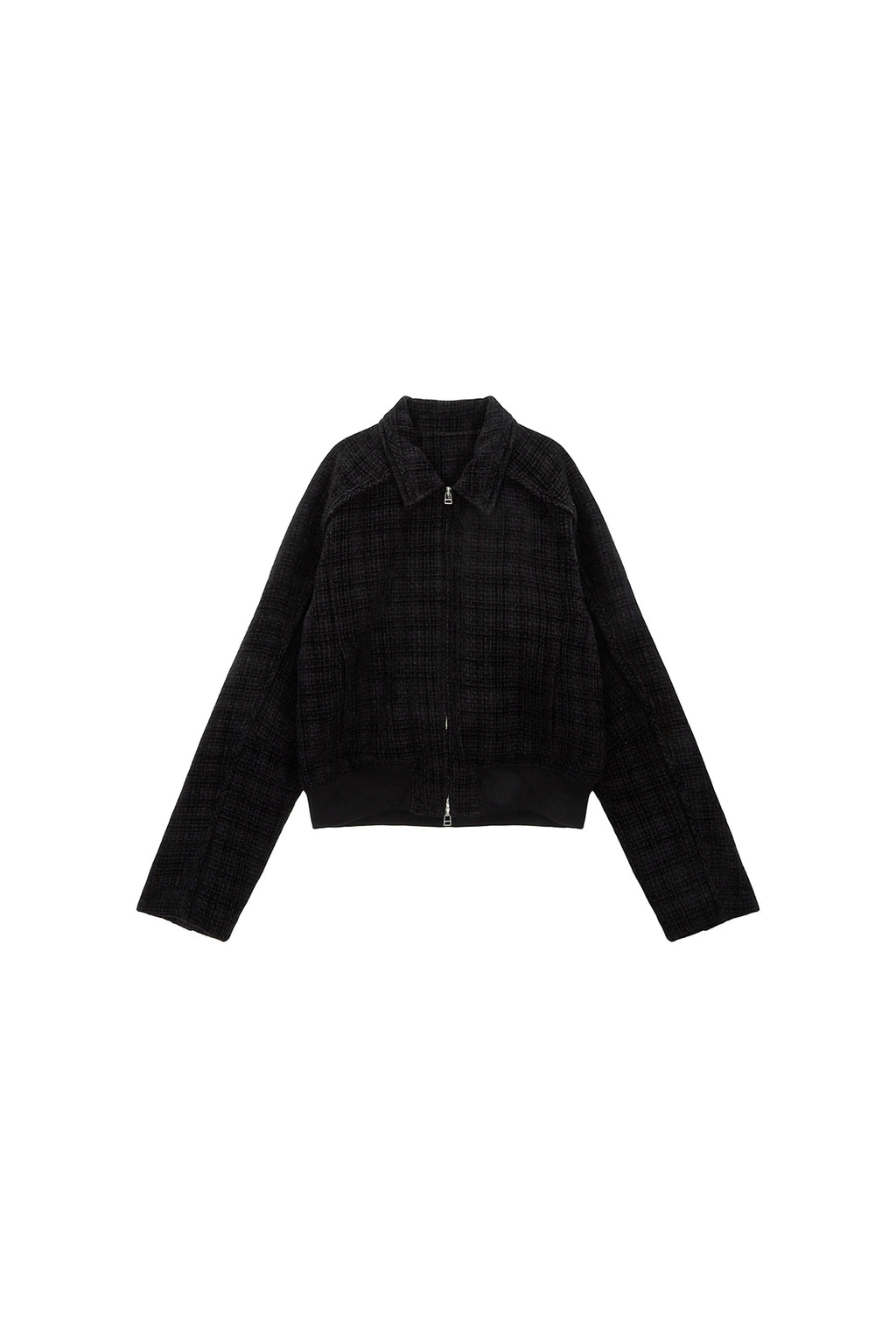 Matin Kim - Tweed Blouson Jumper (Black) product image 1 | TRAB K-Fashion Australia
