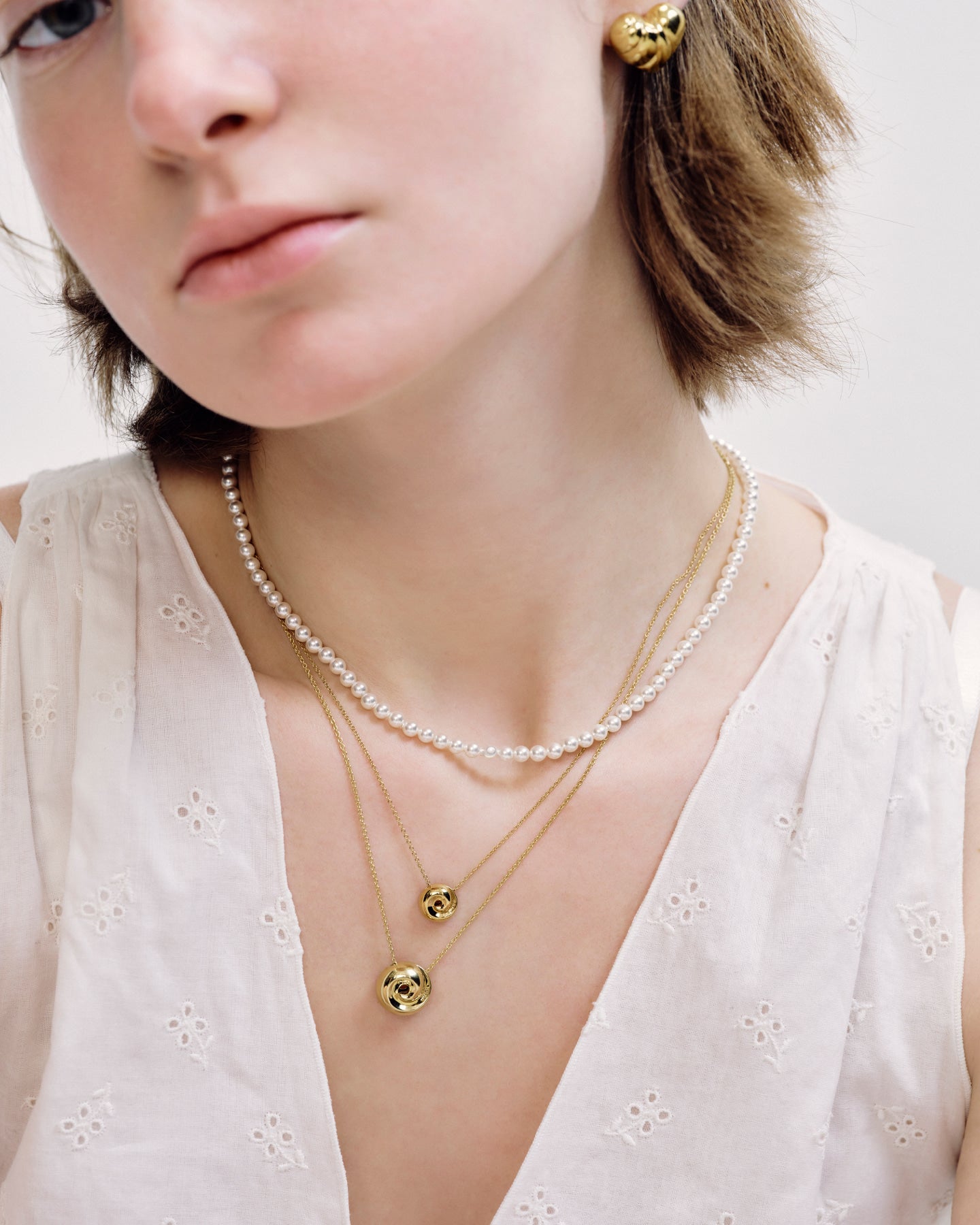 Numbering - Classic Pearl Necklace(4mm/6mm) #9744 product image 4 | TRAB K-Fashion Australia