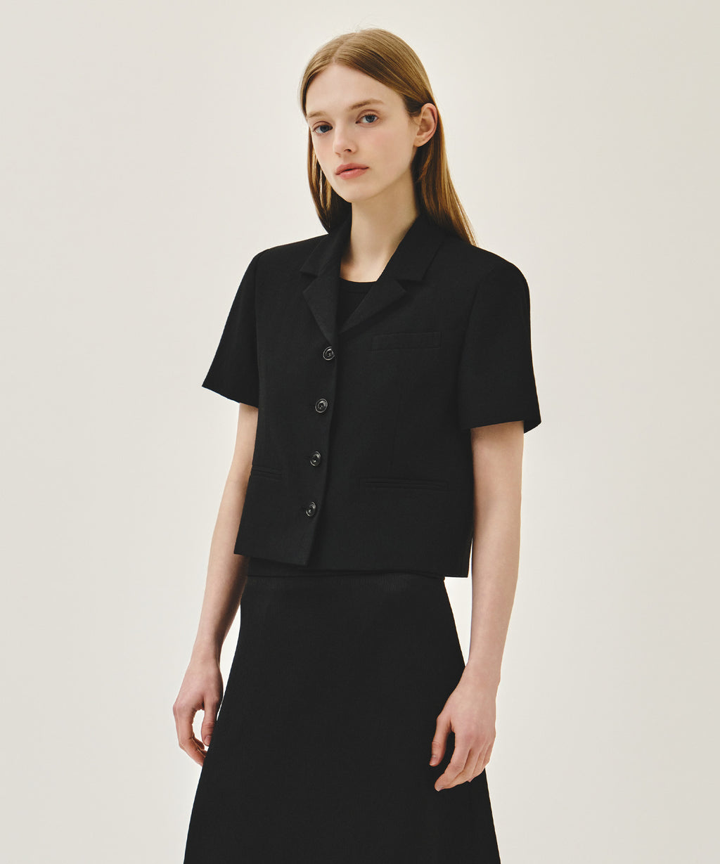 Marithe & Francois Girbaud - Half Sleeve Jacket (Black) product image 2 | TRAB K-Fashion Australia
