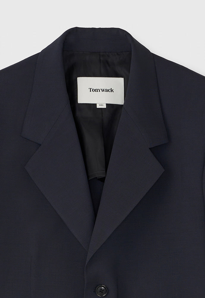 Tonywack - Tropical Wool Relaxed Tailored Jacket (Summer Exclusive) (Sea Serpent) product image 12 | TRAB K-Fashion Australia