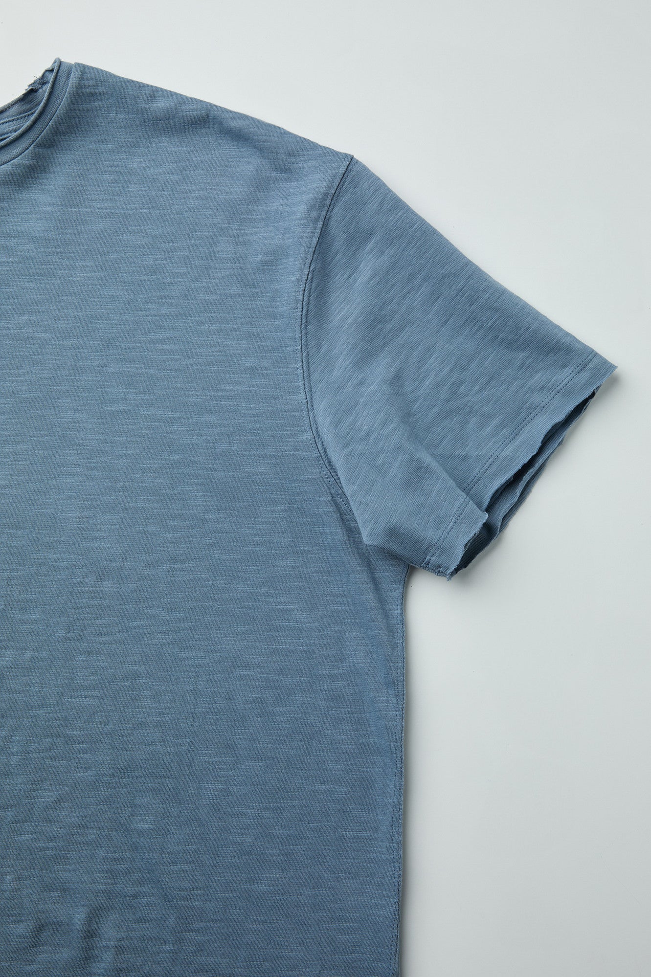 Coor - Low-Cut Cotton Slub T-Shirt (Airy Blue) product image 6 | TRAB K-Fashion Australia